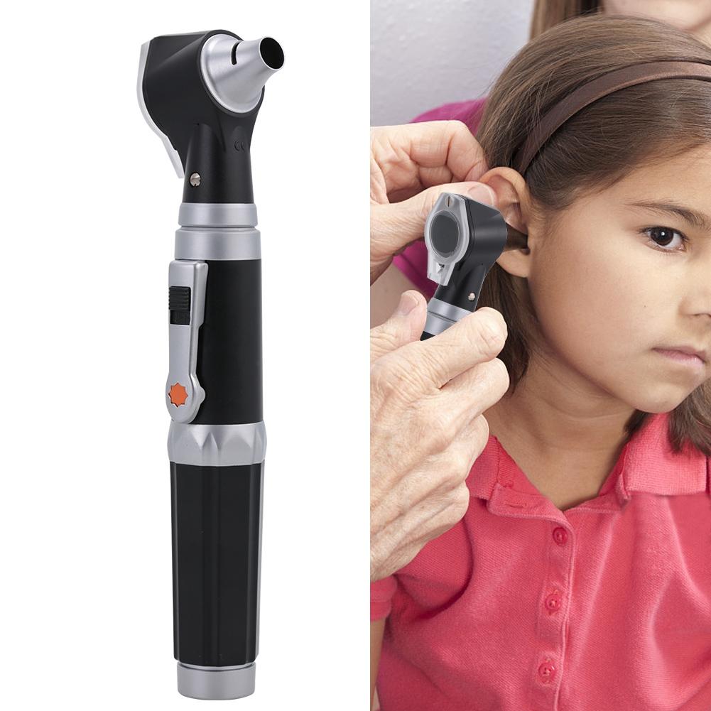 Medical Diagnosis Otoscope Ear Care Speculum Magnifying Lens Clinical LED Lamp