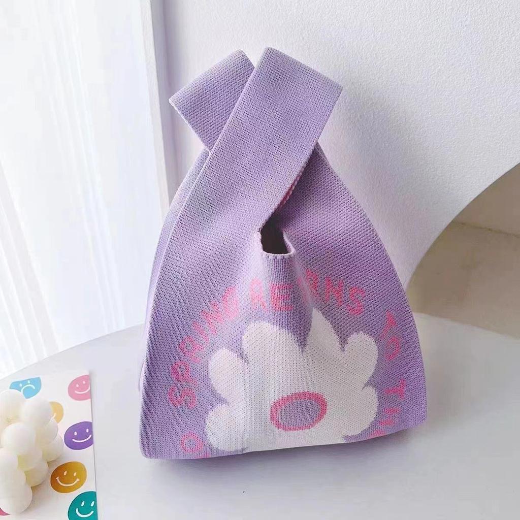 High quality thickened birthday banquet baby gift bag knitted bag gift woven bag handbag tote bag women's bag