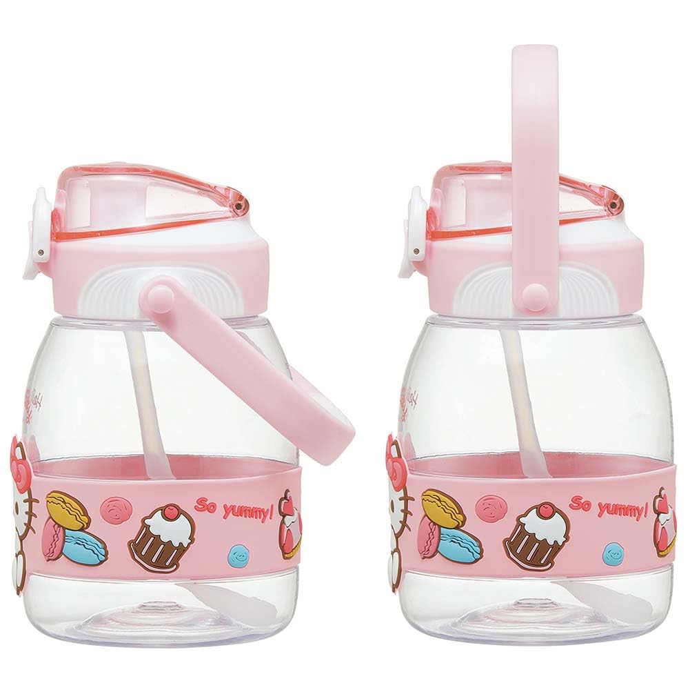 Skater Straw Hopper for Sanrio Hello Bottle, 1.2L (1200ml), Plastic, Hydration, Girls, Kitty, PSHP12-A