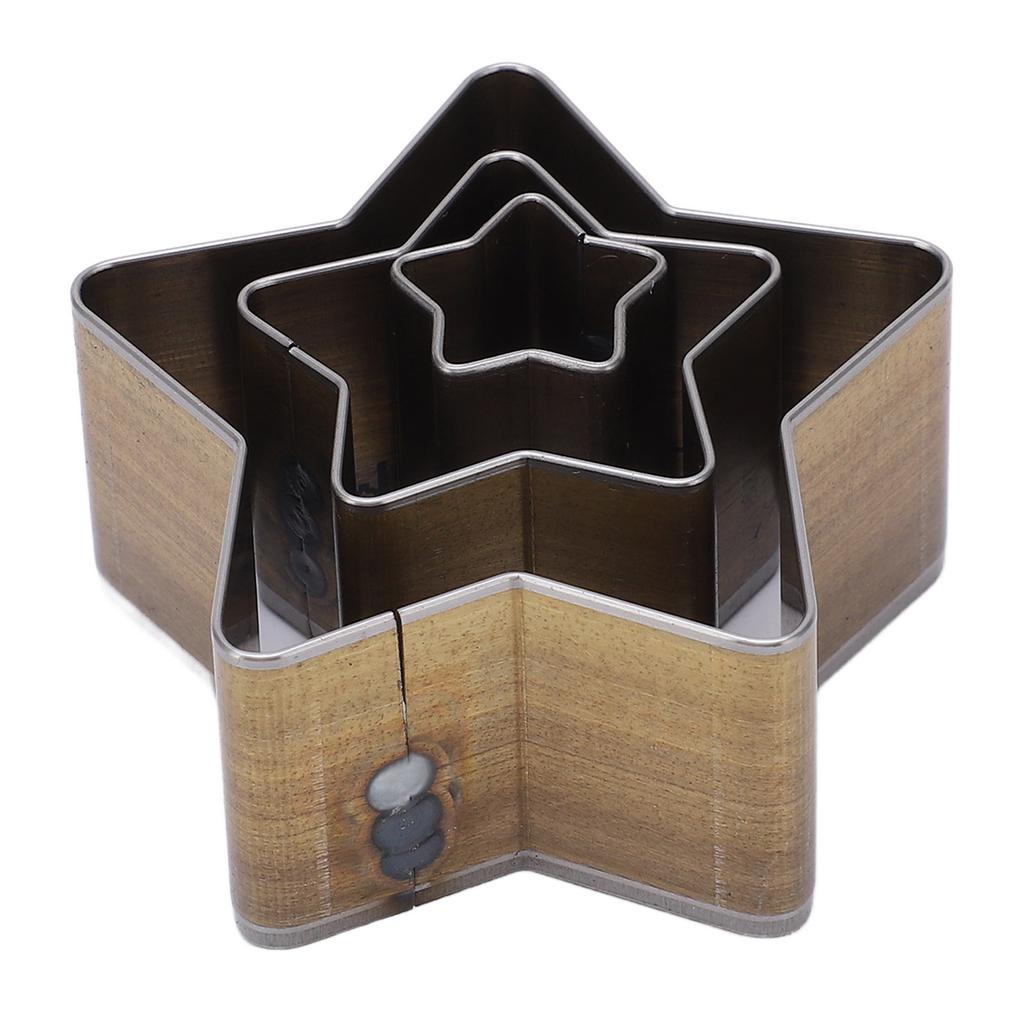 3pcs Pentagram Cutting Mold Thin Incisive High Density High Carbon Steel Die Punching Cutter for Leather