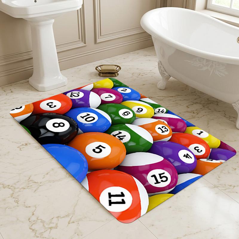 Pool Balls Living Room Nonslip Area Rug Soft Carpet For Bedroom Game Playroom Sofa Office Home Decor Doormat Christmas Gift C9302524