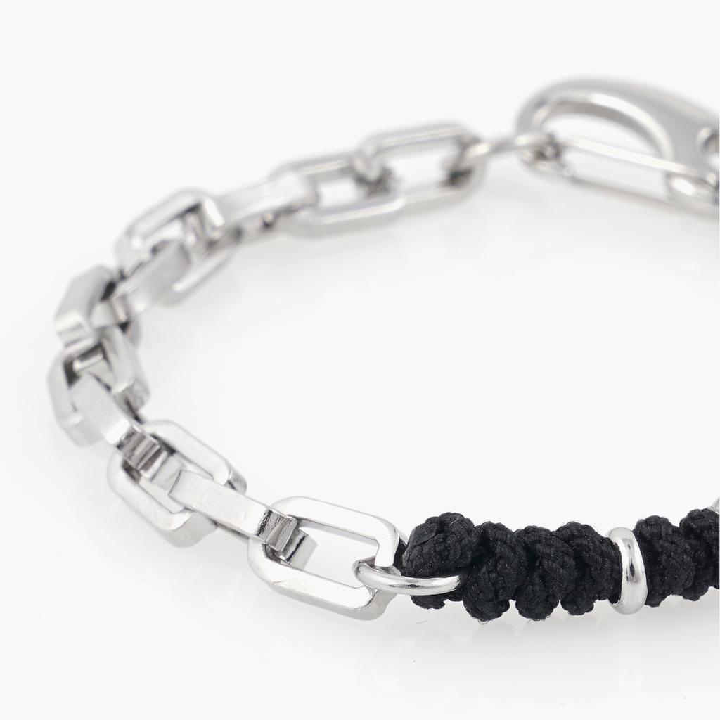 Jbans Classic Black String Mix 1186 Chain Bracelet Triple Awesome 1225 Gemstone Bracelet Set (C2501-Se398_Sv)
