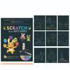 Children Scratch Painting Set Magic Rainbow Colors Scratch Art Painting Card Books Early Education Template Drawing Toys For Kid