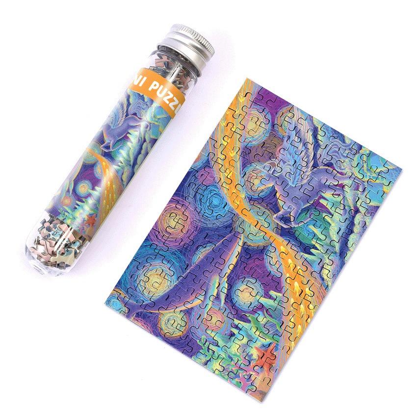 150PCS Mini Test Tube Oil Painting Jigsaw Puzzles Set Family Educational Toys Gifts for Adults Children Creative DIY Puzzle Game