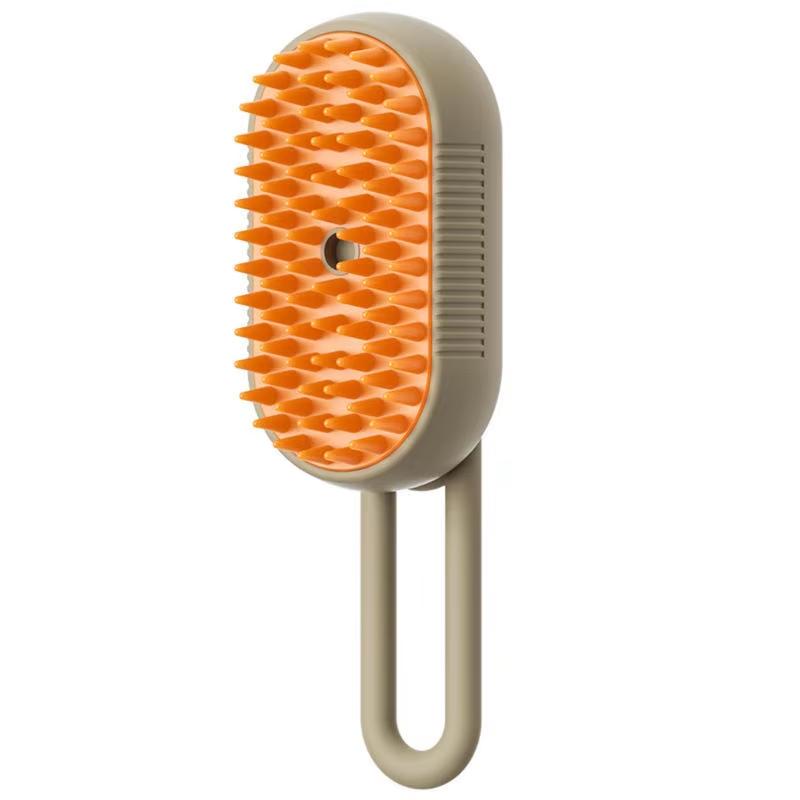 One Button Steam Spray Folding Rotation Bath Depilatory Brush Comb Cat and Dog Pet Spray Massage Brush