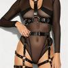 Bdsm Lingerie Body Harness Gothic Belt Women Sexy Harness Belt Garters Leather Lingerie Fetish Clothing Thigh Garter Stockings
