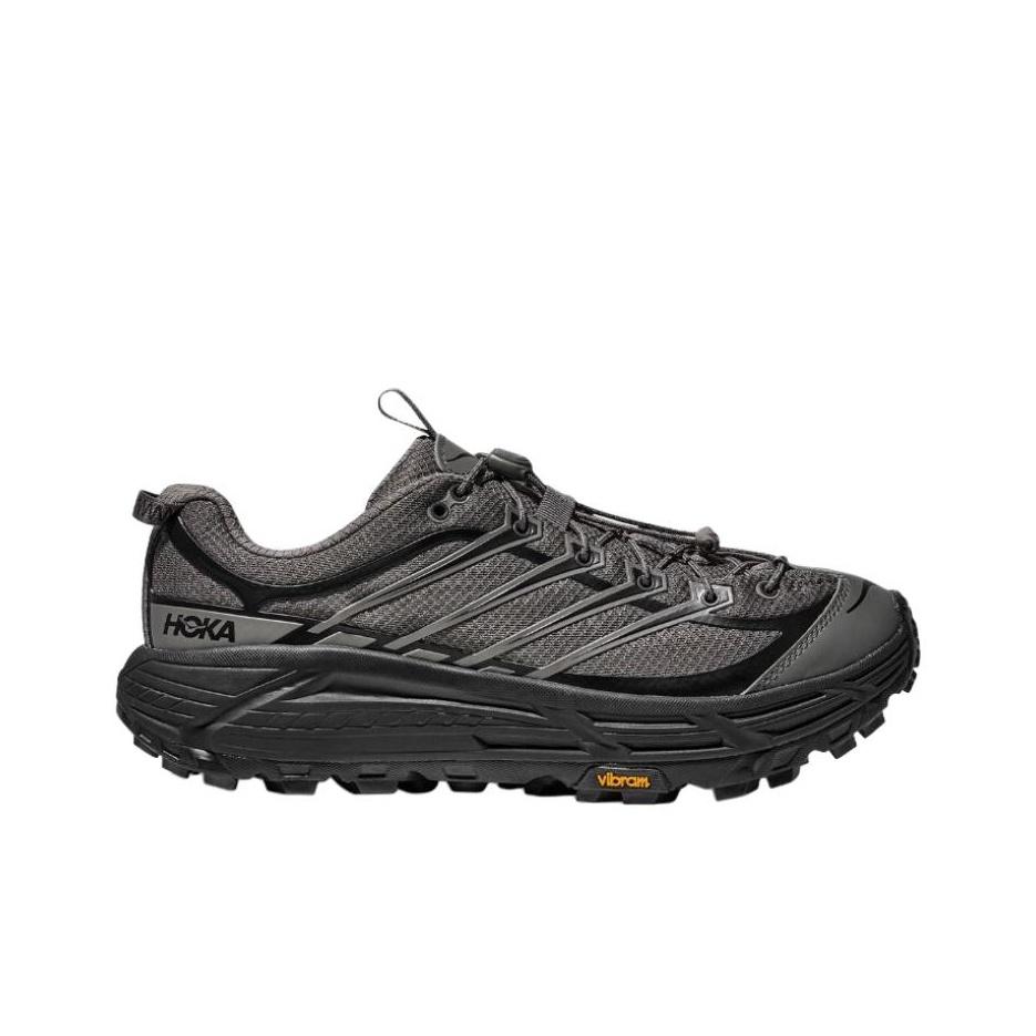 HOKA ONE ONE Mafate Three 2 Trail Running Shoes Unisex Gray Black 1141572-GCRB