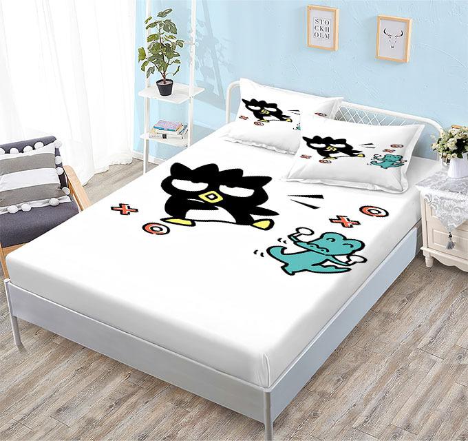 Grinding Mattress All-Inclusive 3D Digital Printing Cartoon Cute Cool Penguin Series Mattress Set