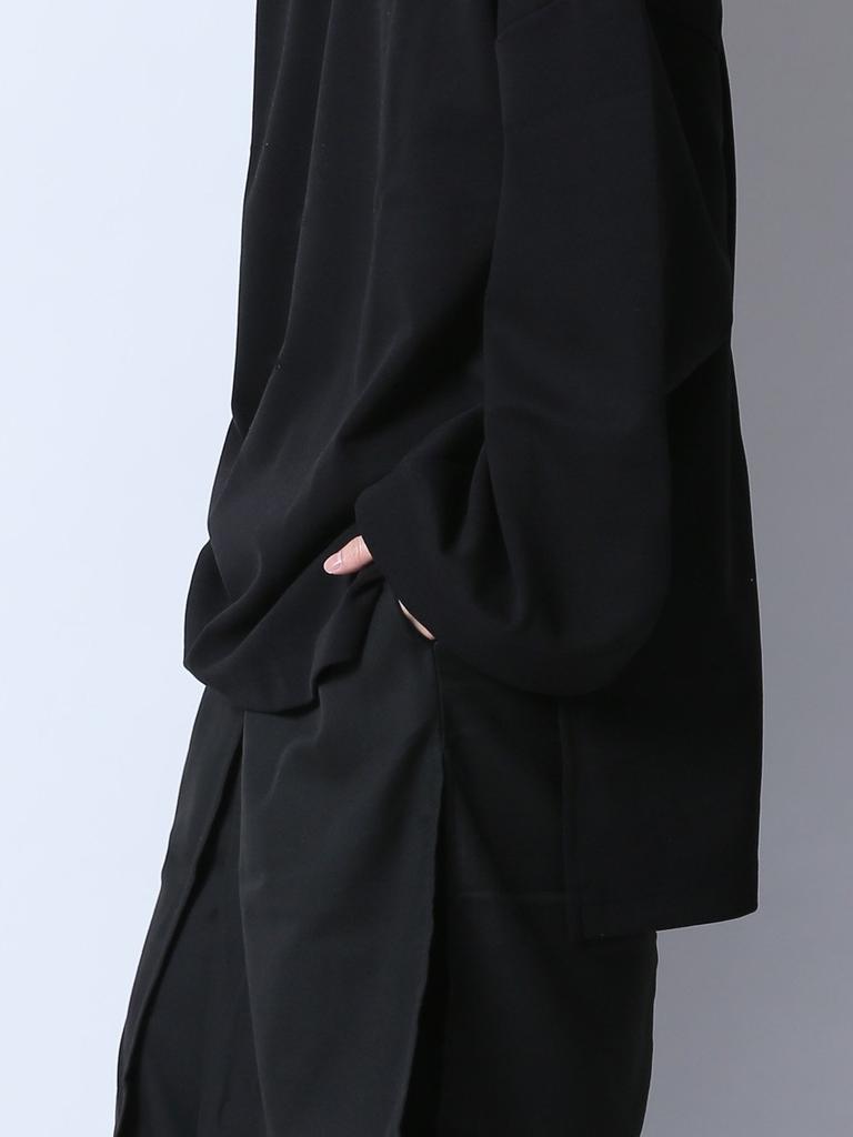 AS SUPER SONIC Schnitt und Big Wide F genäht, Silhouette, Ärmel, Herren, Schwarz,