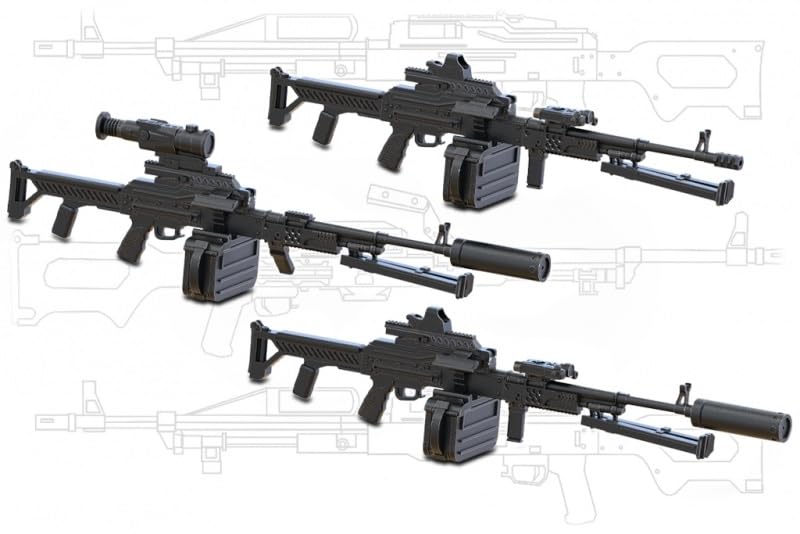 Miniarm Modern PKM Machine Gun Set of 3 Resin Kit B35277 1/35 Russian/Soviet 7.62mm (Military)