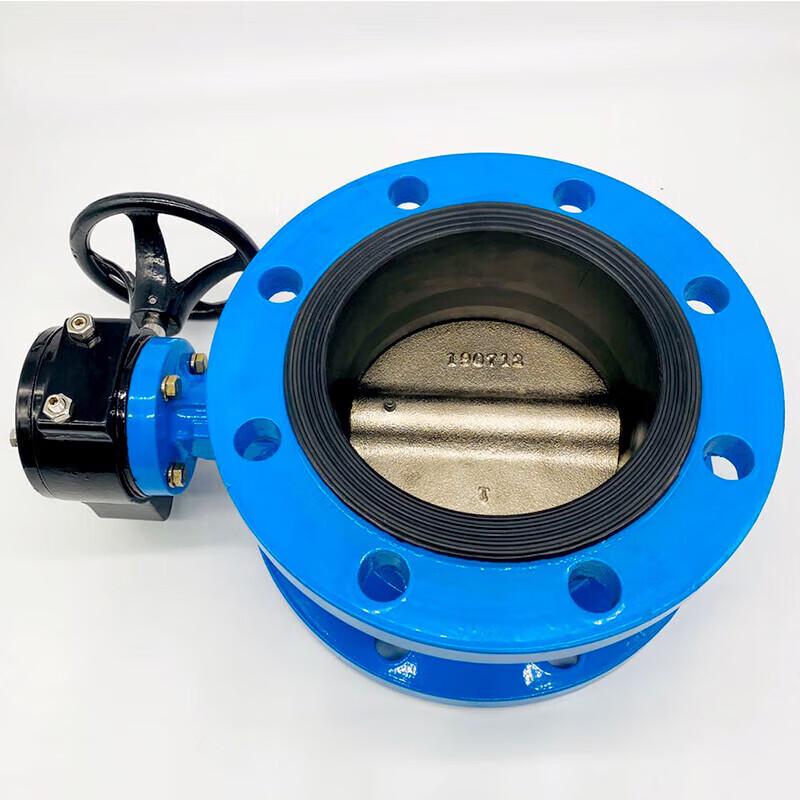 D341X-16 Manual Worm Gear Flange Soft Seal Butterfly Valve