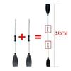 Aluminum Alloy Float Afloat Oars Fitting Reinforced Plastic Paddle Long  Canoe Raft