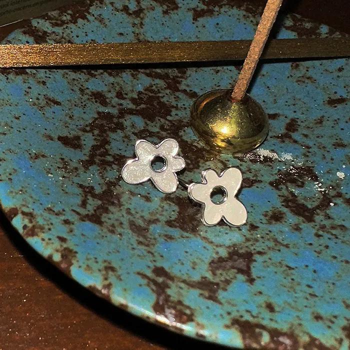 [925silver] Pop corn flower earring
