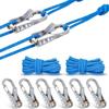 Heavy Duty Rope Tightening Tool with Non-Slip Roller Durable Rope Tensioner for Camping Hiking Tent Guyline Setup