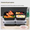 Disposable 3-Compartment Microwavable Food Containers