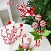 1 Stück Weihnachtsbaum Zuckerstangen Picks Feiertage Wolle Bonbonrolle Dekorationen Neujahrsbaumdeko Büro Mehrere Optionen verfügbar