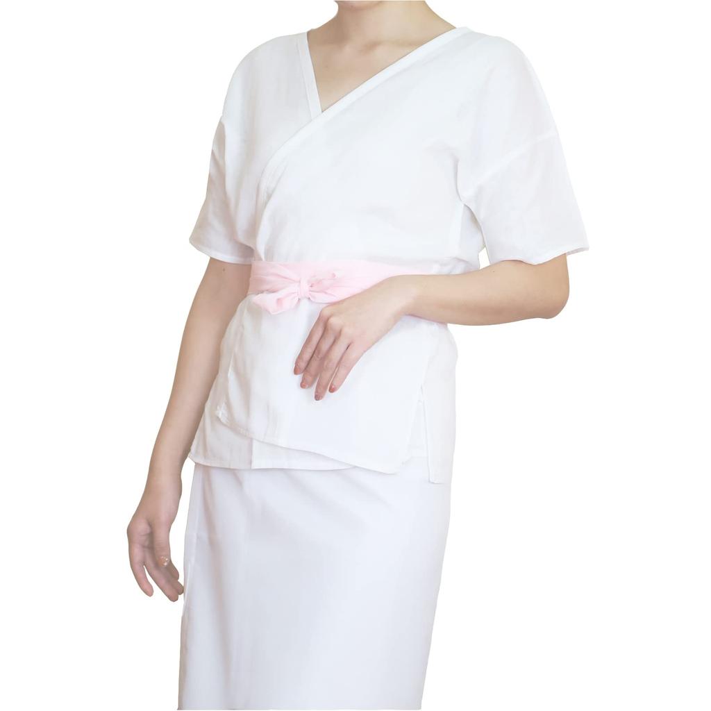 [TOuWA] Washable Undergarment Set (Kimono Undergarment and Petticoat) for Yukata, Kimono, and Other Traditional Japanese Clothing. White. Suitable
