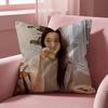Actress L-Liu Y-YifeiS Cushion Cover Multi-Scene Pillow Cover for Home & Car - Reversible, Soft & Durable for Daily Use