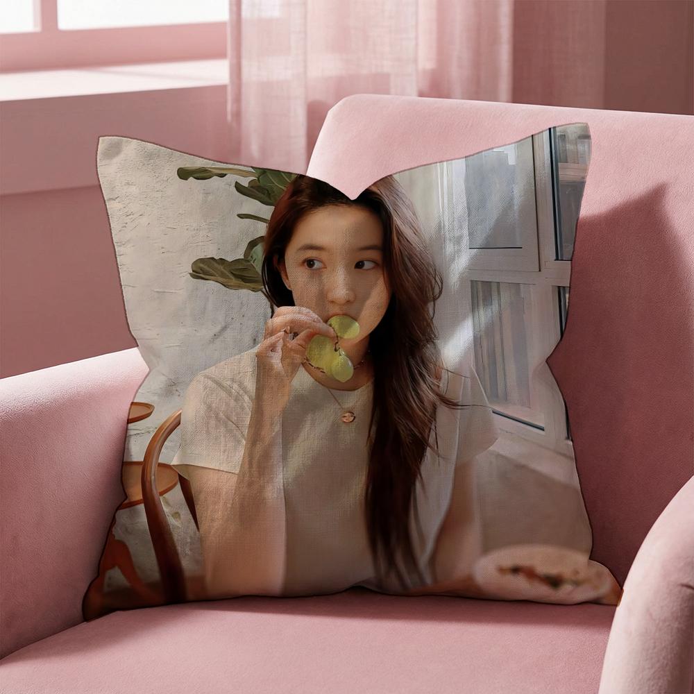 

Actress L-Liu Y-YifeiS Cushion Cover Multi-Scene Pillow Cover for Home & Car - Reversible, Soft & Durable for Daily Use 30cmx30cm