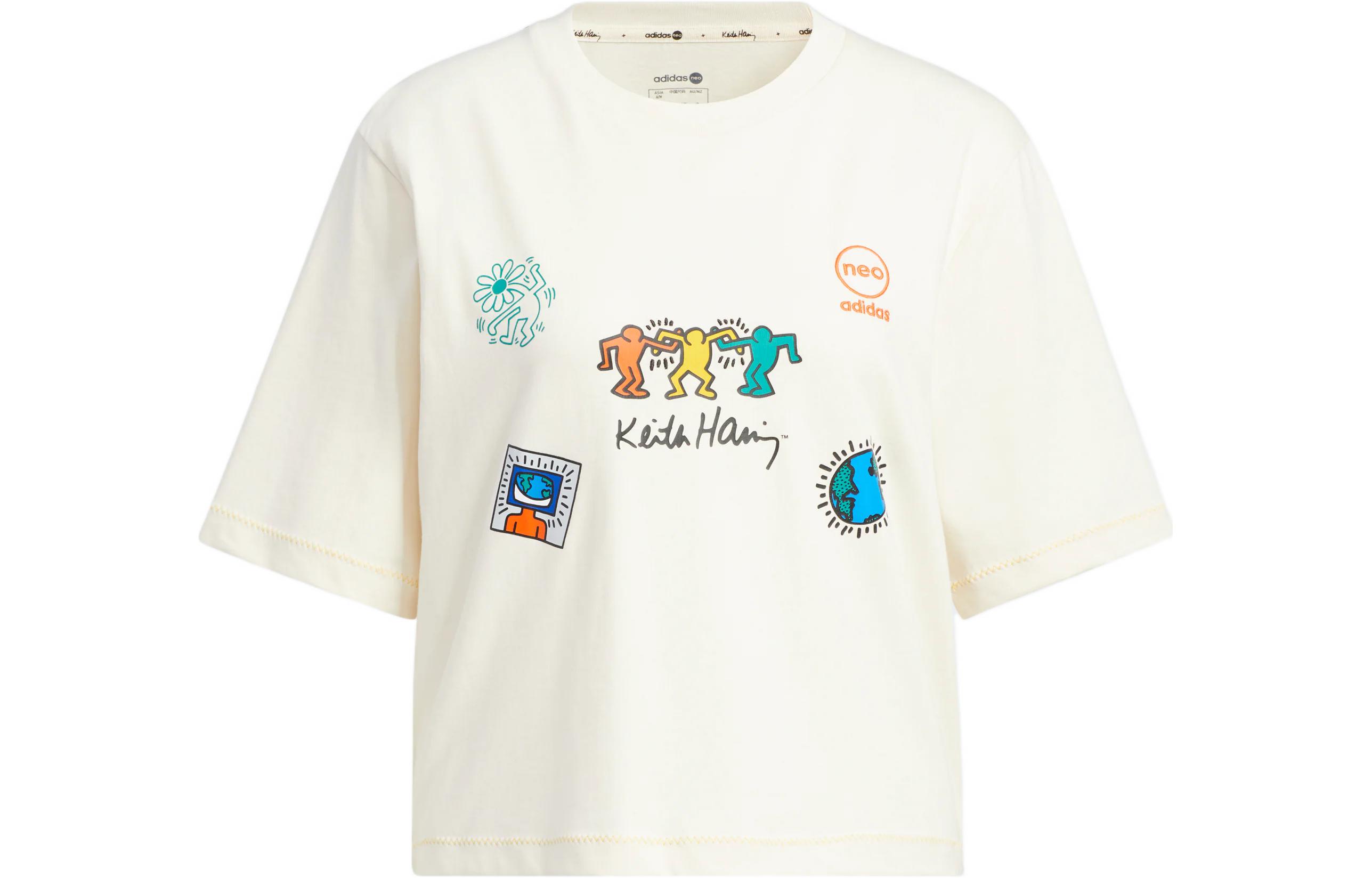 Adidas Neo x · Keith Haring Adidas Neo X Keith Haring T Shirt Women s Ecru HD7252 XXL