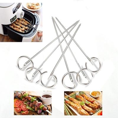 10 pcs Brochettes pour Four Friteuse à Air, Gril Vertical, Accessoires Universels, Aiguille Spéciale de Cuisson en Acier Inoxydable