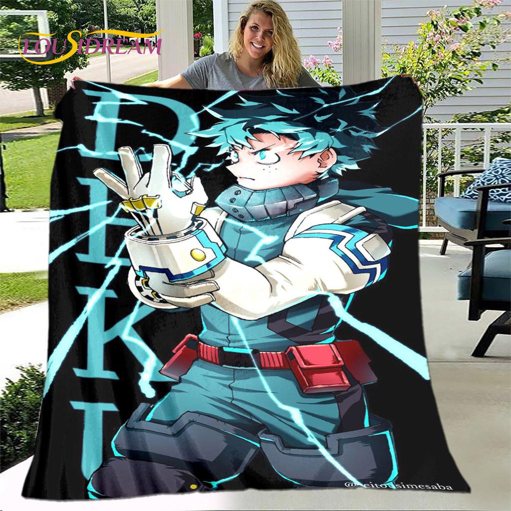 My Hero Academia Anime Cartoon Soft Plush Blanket,Flannel Blanket Throw Blanket for Living Room Bedroom Bed Sofa Picnic Cover