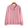 Elegant Silk-Like Long-Sleeve Tops for Middle-Aged Women