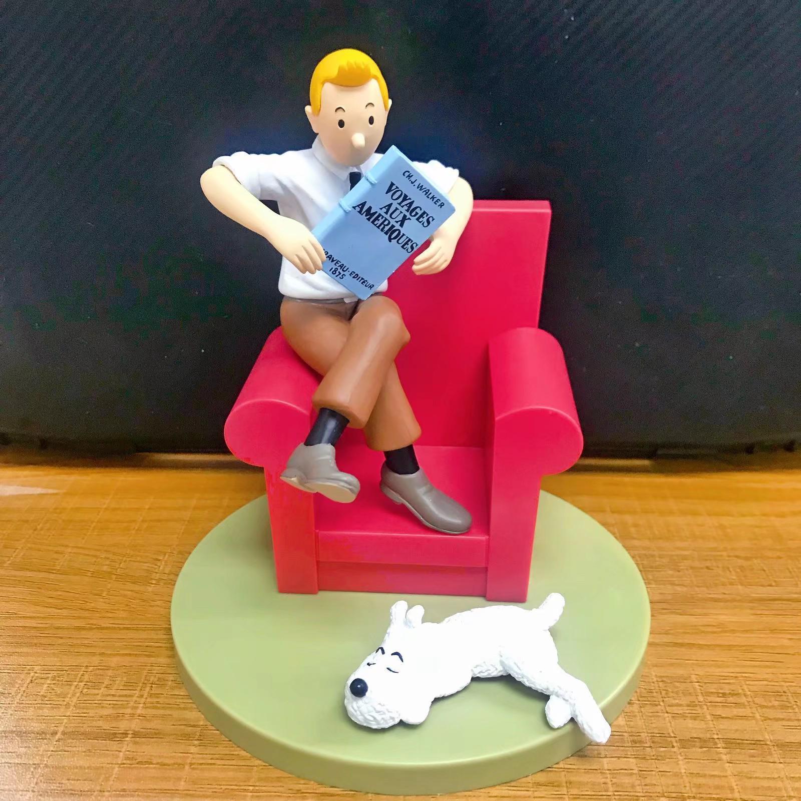 TINTIN Adventures: Detective Style Snowy Dog Figure Ornament - Free Shipping