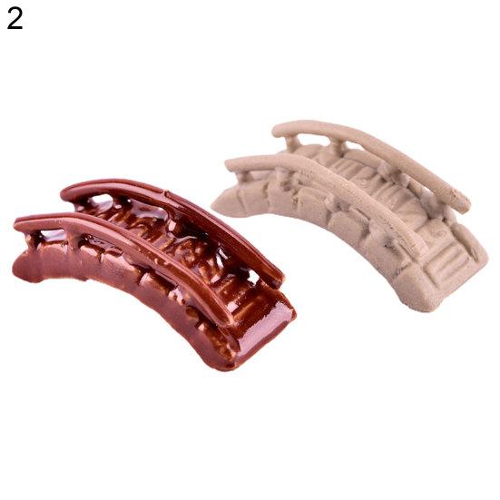 Dekoratif Aksesuar Porselen El Sanatları için Ayırt Edici Dekorasyon Su Manzarası Köprü Ev Dekorasyonu