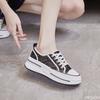 Women's Summer New Thick Soled Versatile Shoes with Breathable Mesh Casual Sports Simple Comfortable Mesh Shoes