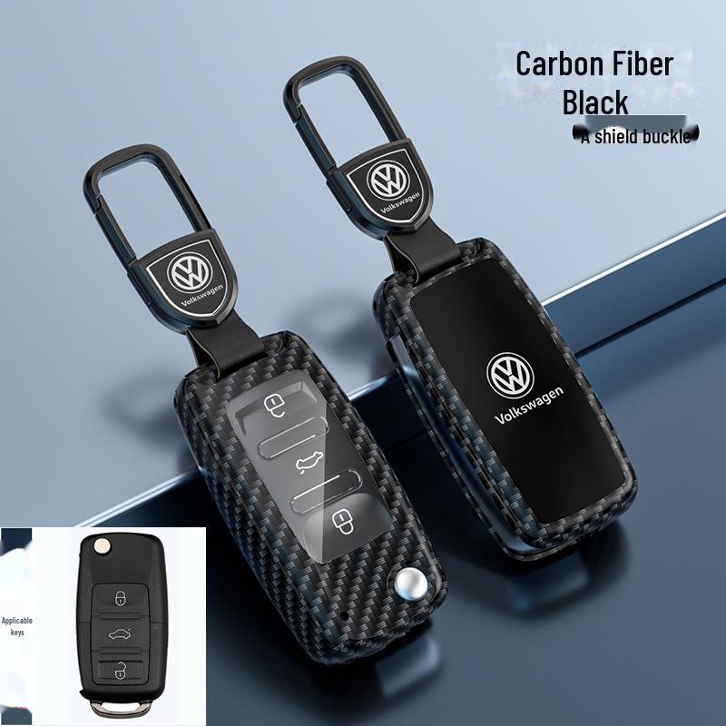 Kryt klíče Volkswagen Lavida pro 24 modelů - Sagitar, Tanyue, Tiguan, Bora a další - Skořepina s přezkou na tašku do auta - Chraňte své klíče stylově.