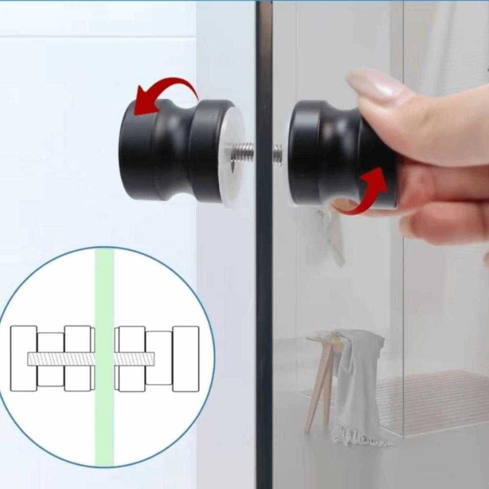 Back-to-Back Stainless Steel Door Knob Puller Shower Glass Door Knob  Small Cupboard Pulls