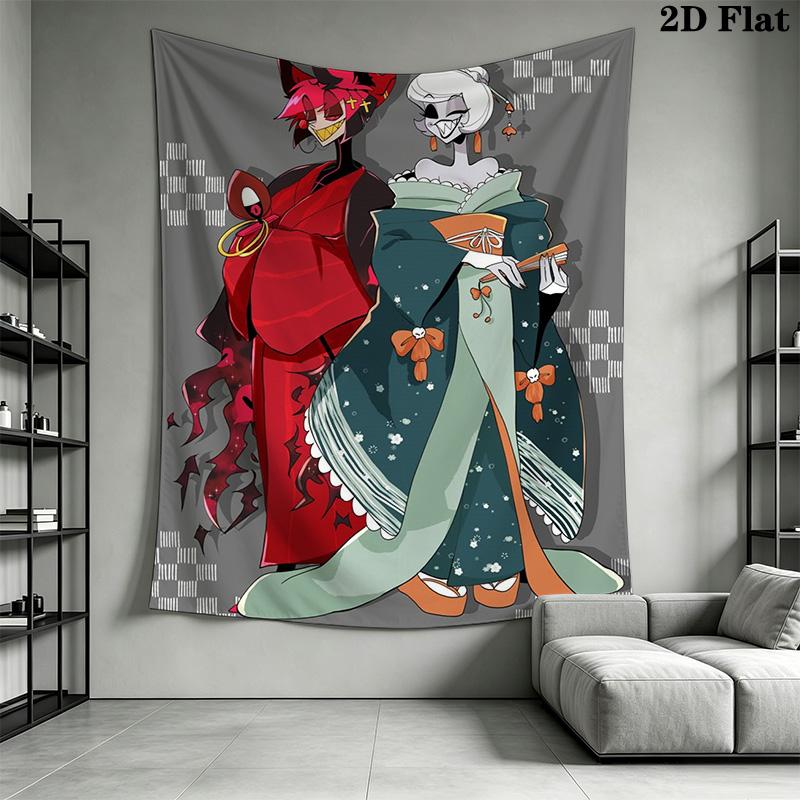 Hazbin Hotel Pattern Home Decor Tapestry, Wall Hanging, Decorative RV Wall Cloth.MGT0918282