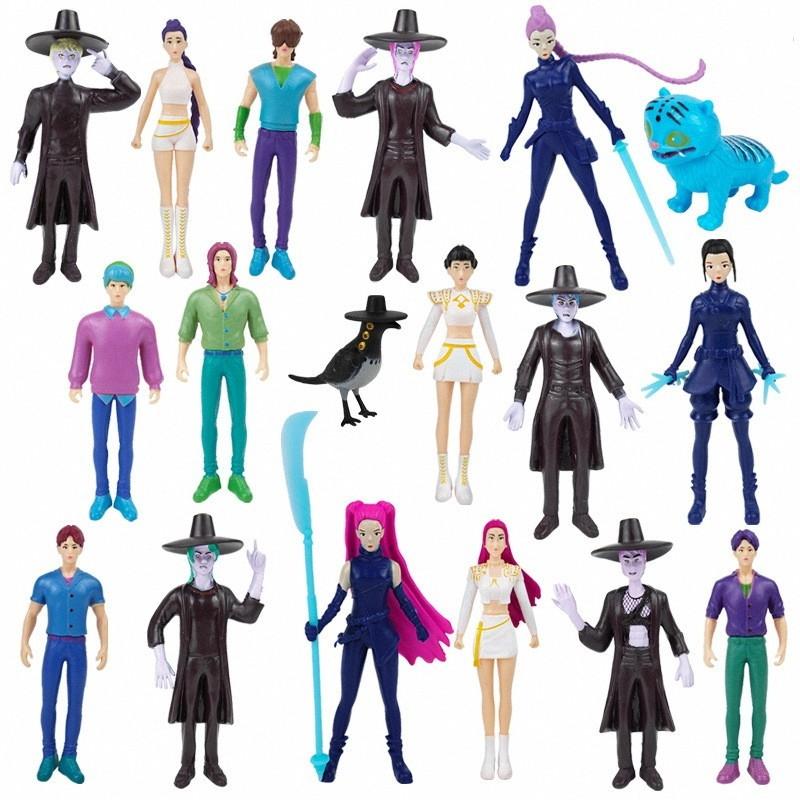 24 Stück Zufällige Blindbox 5,3-11,5cm Anime KPop Dämonenjäger Girlgroup RUMI MIRA ZOEY Figur Action Pvc Modelle Spielzeug Ornamente Geschenke