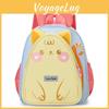 Cartoon Bear Pattern Cute Toddler Backpack With Nylon Fabric For School Travel
