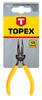 Precision long nose pliers, curved, 125 mm