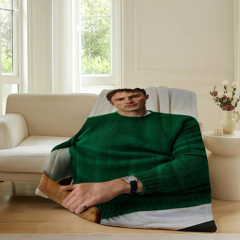 

American actor D Drew Starkey Blanket For Sofa Office Bed Plane Travel Sleep Read Relax Camping Soft And Warm 75x90cm