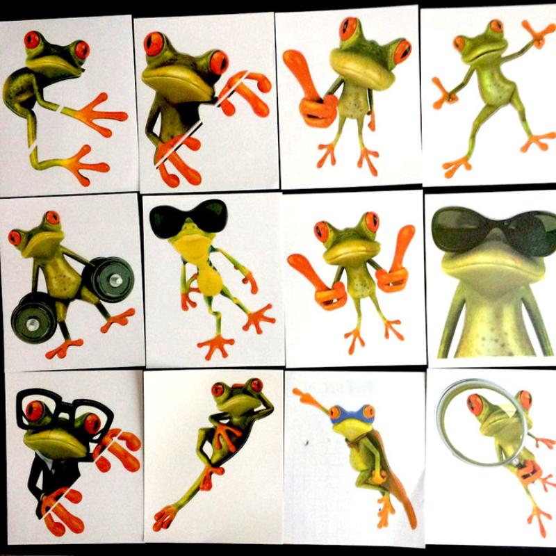 Universal Motorcycle Sticker Scratch Sticker Fuel Tank Sticker Motorbike Waterproof Frog Decoration Sticker Decal Accessories