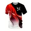 Plus Size Men Tie Dye 3D Print T-shirts Fashion Tees Beachwear Stretch Polyester Sports Short Sleeve Tops