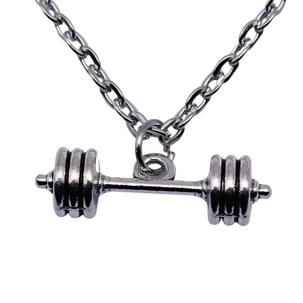 Athlete Charm Necklace Sports Adventure Pendant For Men Outdoor Enthusiast Jewelry 43cm Chain