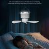 Compactly DC5V Hanging Fan Remote Operated 3Wind Gears Ceiling Fan Quiet Cooling For Home Camping Bed Tent Space