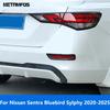 For Nissan Sentra Bluebird Sylphy -2024 2025 Chrome Rear Fog Light Lamp Cover Trim Foglight Foglight Protector Accessories