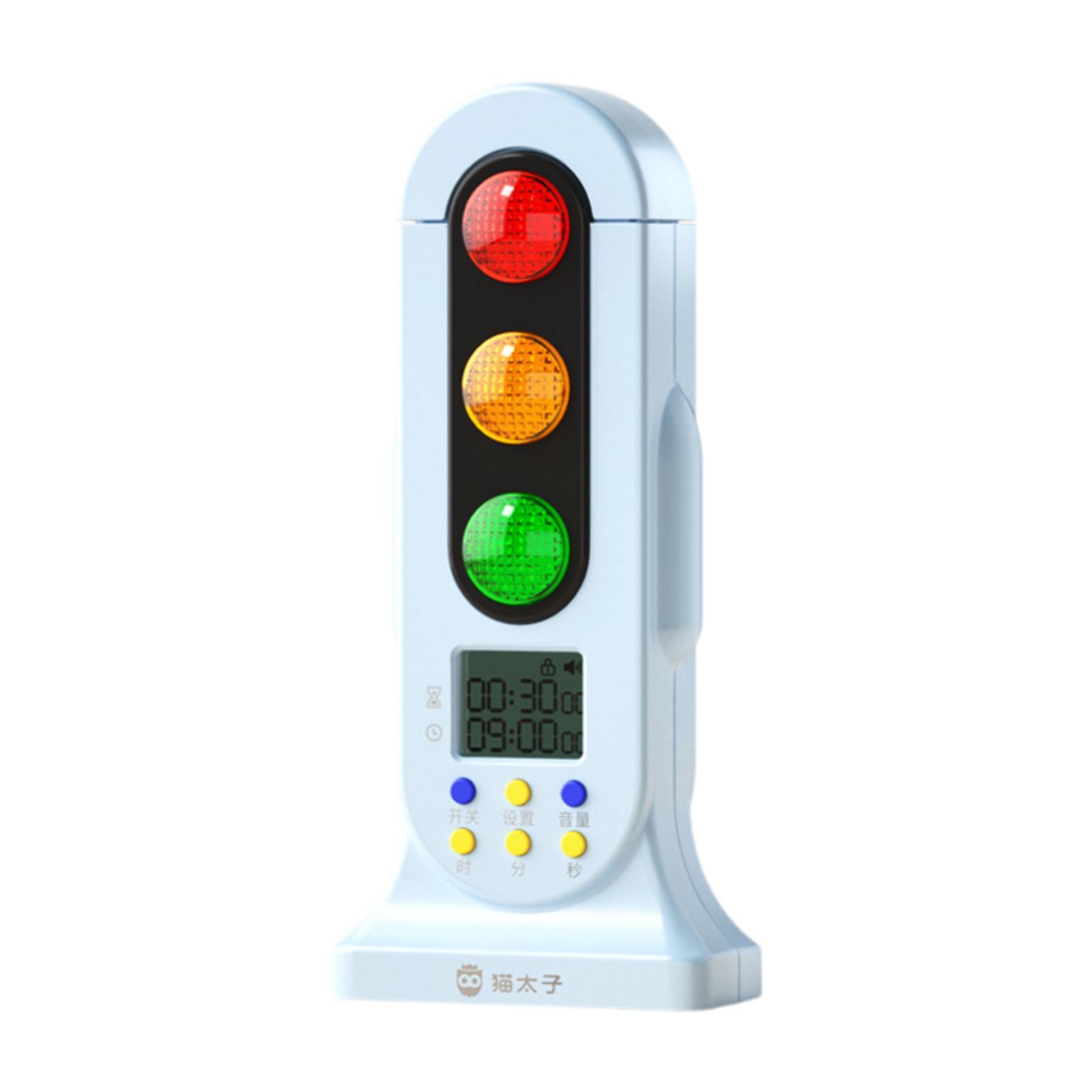 Mini Traffic Light Visual Timer Kids Educational Timer with Light Management for синий