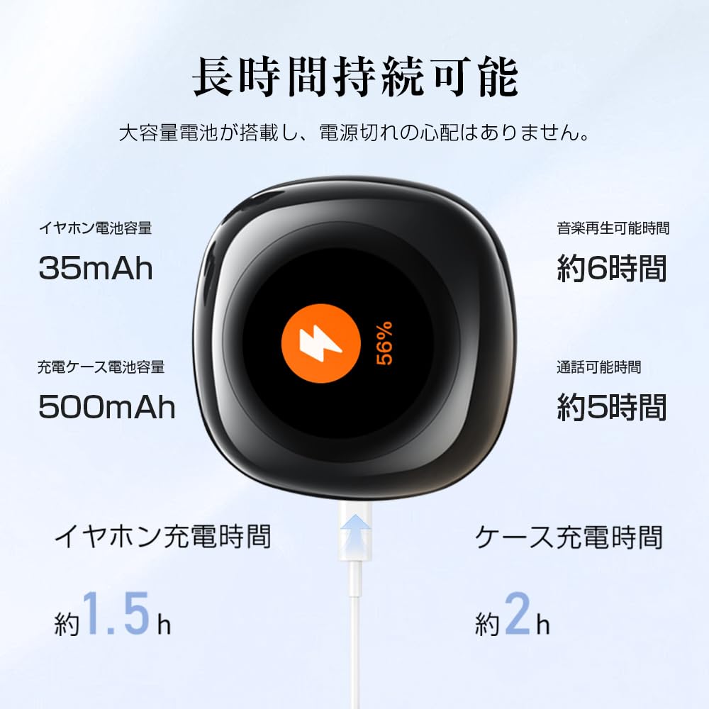 For Meisei Bluetooth Wireless Earbuds with Smart Touch Multifunctional TF Card Noise Ear Bone Separate Left and Right Physical Compatible with iPhone
