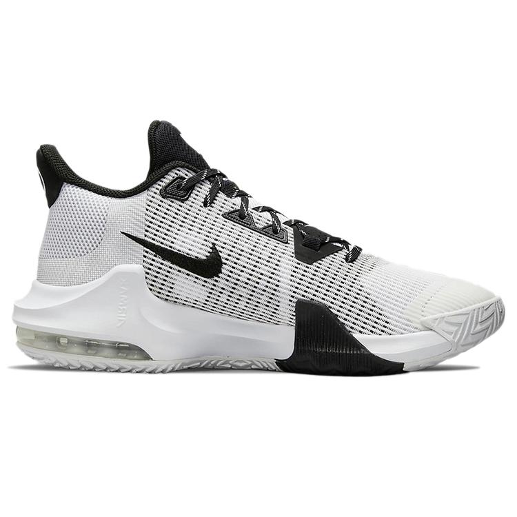Nike Air Max Impact 3 Slip Resistant Abrasion Resistant Low top Basketball Shoes Men's Black White DC3725-100(Team181-)