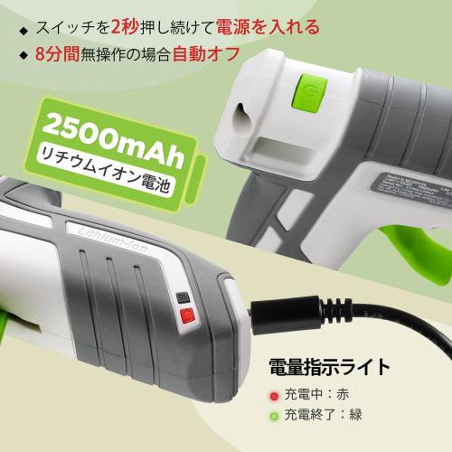 WORKPRO Cordless Glue Gun, 3.6V Type-C Rechargeable, 120-Second Rapid Heat-Up Time, Includes 20 Sticks, Power Outage Protection, Lightweight, Quick-Dr