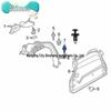 20 PCS Body Panel Trim Clips for Jeep Renegade, OE# 6510891AA