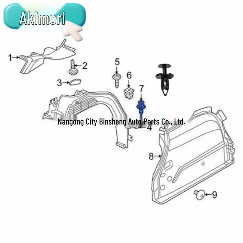 20 PCS Body Panel Trim Clips for Jeep Renegade, OE# 6510891AA