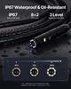 VEVOR Triple Lens Endoscope Camera, 11.4 cm IPS Screen Borescope Inspection Camera with 1080P Lens, Semi-rigid Snake Cable, 8 Lights