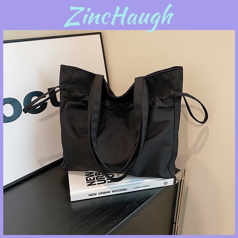 Canvas Tote Bag For Men Women With Zipper Closure And Multiple Pockets For Daily Use